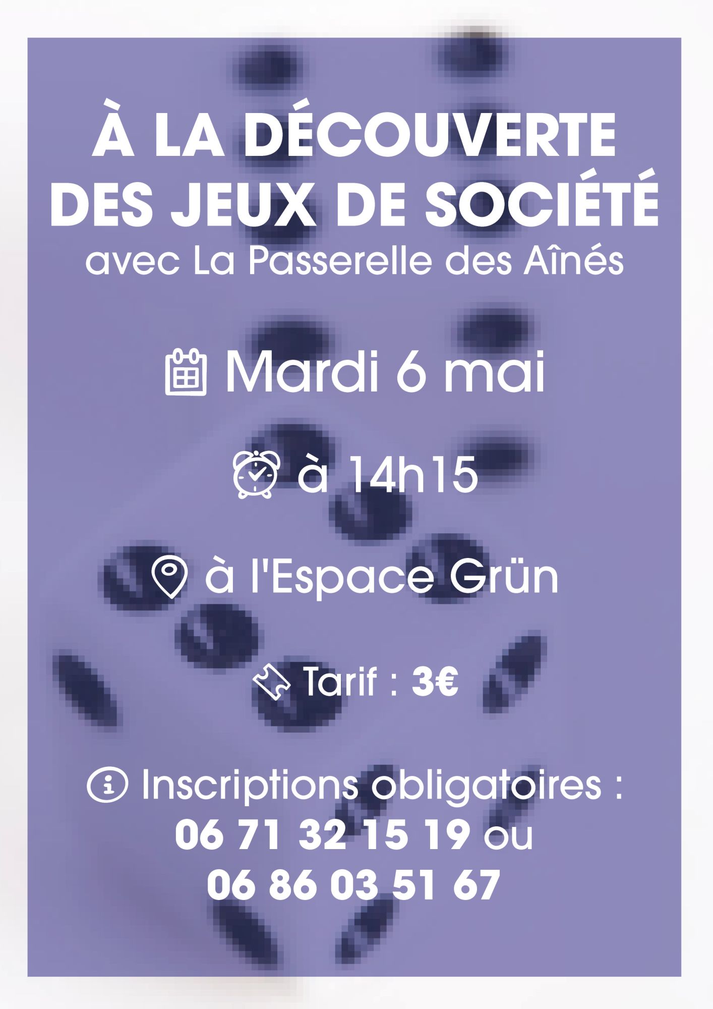 On y voit des dés à jouer