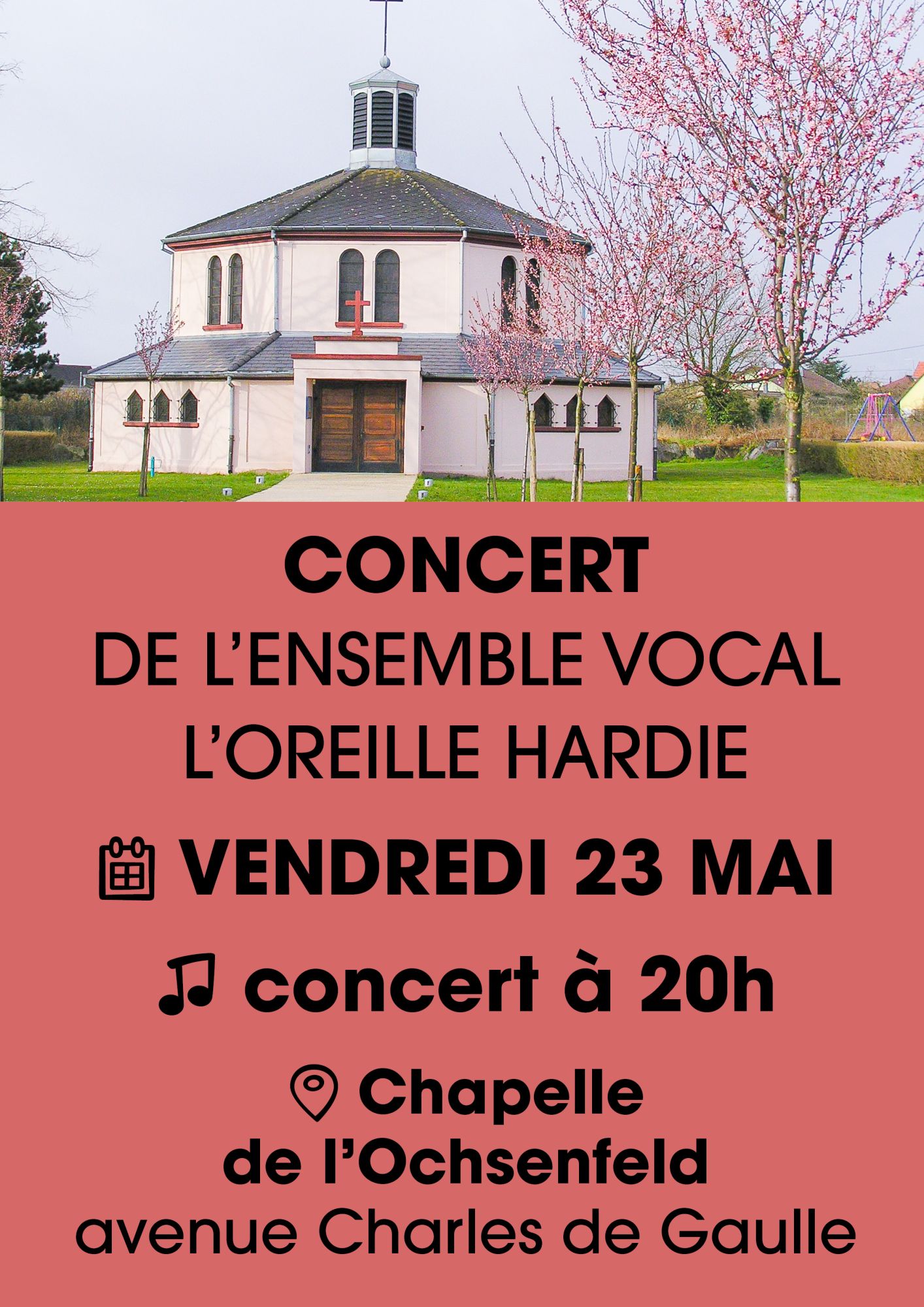 On y voit la chapelle de l'Ochsenfeld de Cernay