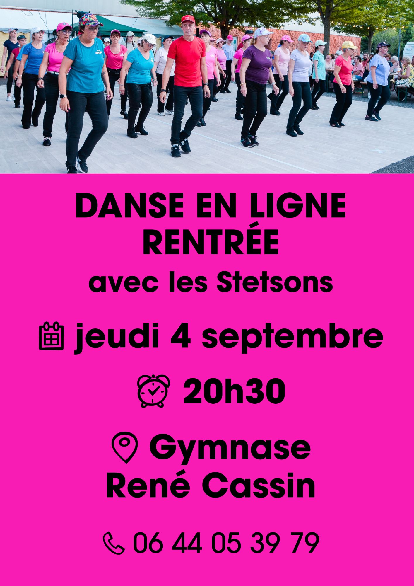 On y voit des danseurs de l'assosiation des Stetsons