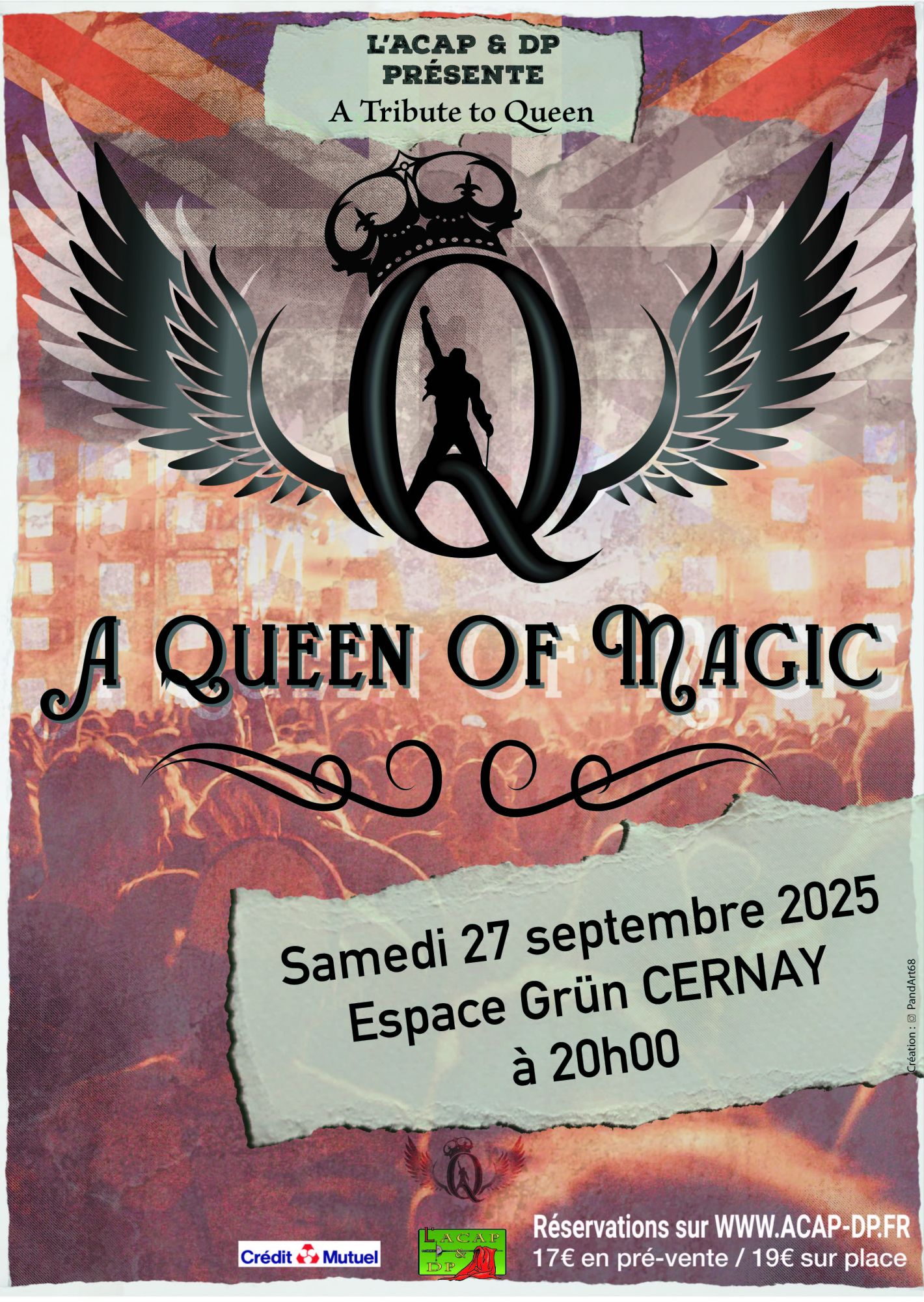 concert a queen of magic - espace Grün le 27-09-25 à l'Espace Grün On y voit des spectateurs devant une scène de concert