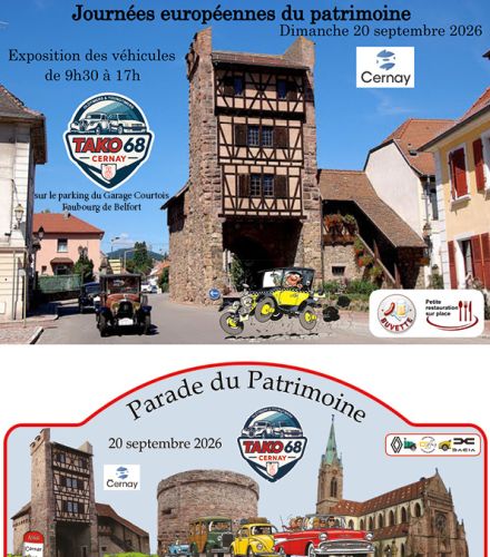 EXPOSITION ET PARADES D'ANCIENS VEHICLUES avec Tako 68