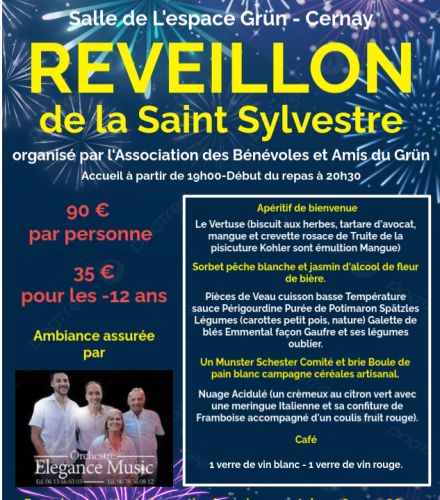 REVEILLON DE LA SAINT SYLVESTRE