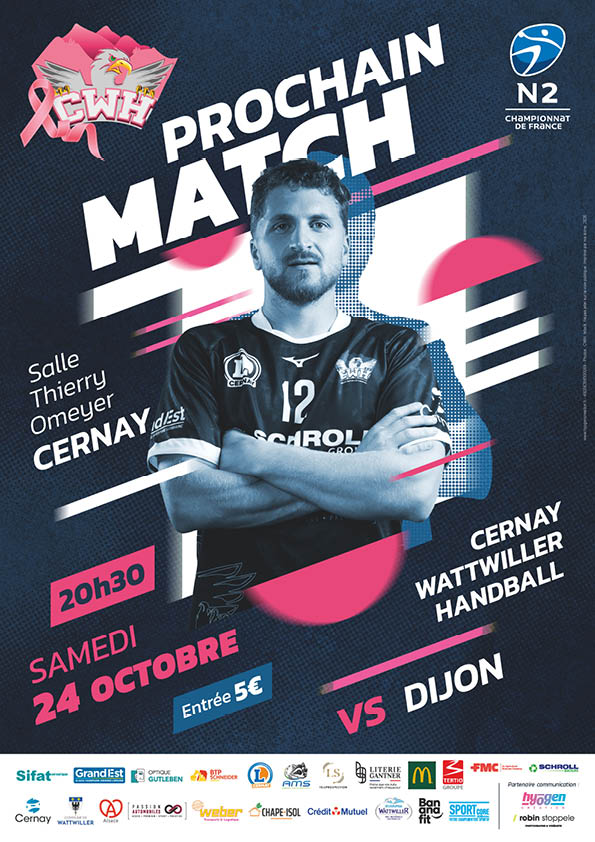 On y voit un joueur de handball les bras crois&eacute;s