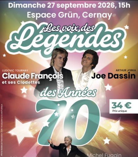 CONCERT - LES VOIX DES LEGENDES ANNEES 70