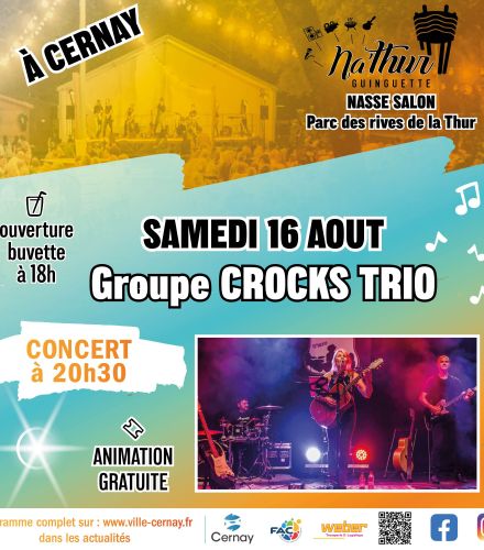 GUINGUETTE NA'THUR - CONCERT GROUPE CROCKS TRIO