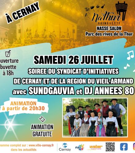 GUINGUETTE NA'THUR - SOIREE DU SYNDICAT D'INITIATIVES DE CERNAY ET DU VIEIL ARMAND