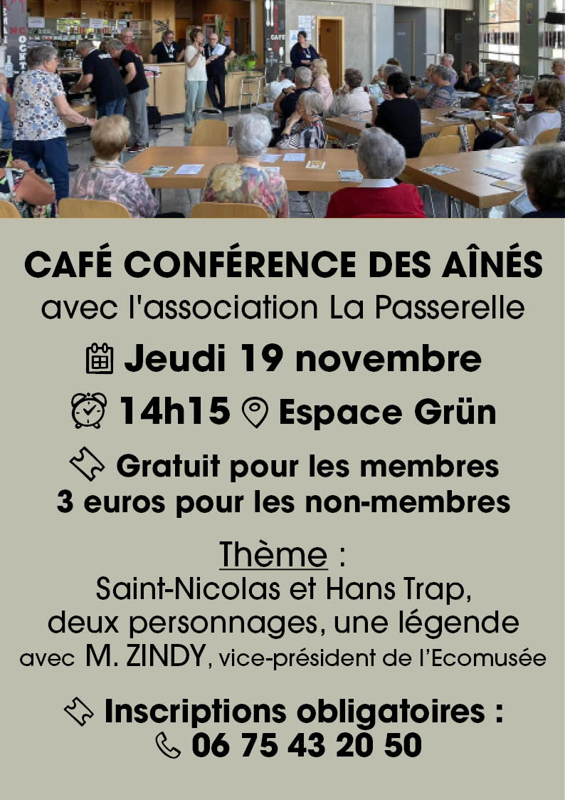 On y voit des personnes assises devant le bar de l'Espace Gr&uuml;n de Cernay