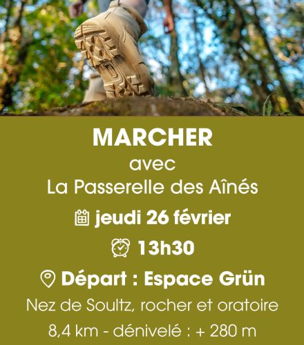 MARCHER AVEC LA PASSERELLE DES AÎNÉS