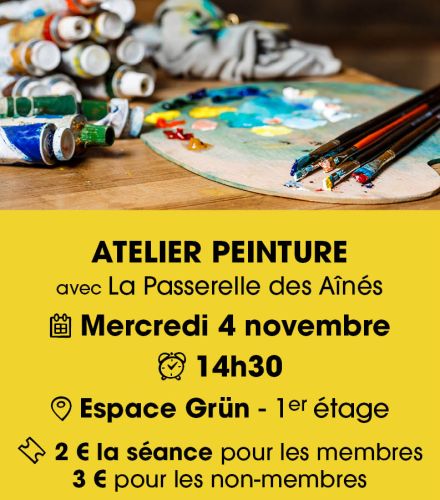ATELIER PEINTURE avec La Passerelle des Aînés