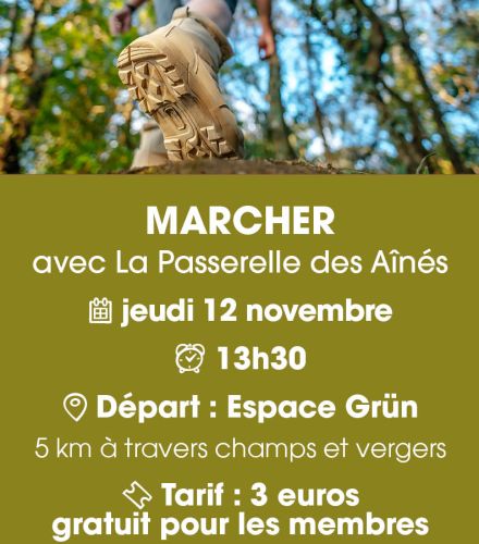 MARCHER avec La Passerelle des Aînés