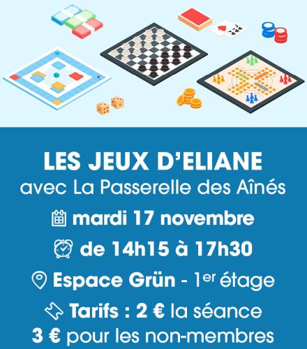 LES JEUX D'ELIANE avec La Passerelle des Aînés