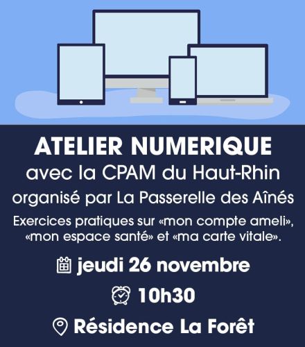 ATELIER NUMERIQUE avec La Passerelle des Aînés