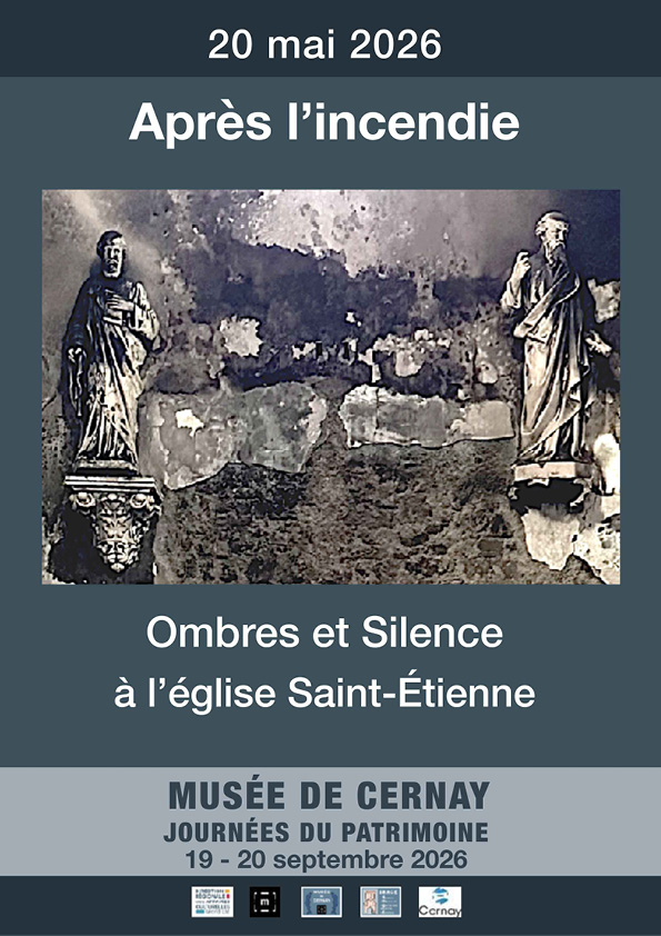 On y voit des traces d'un incendie dans l'&eacute;glise Saint Etienne de Cernay