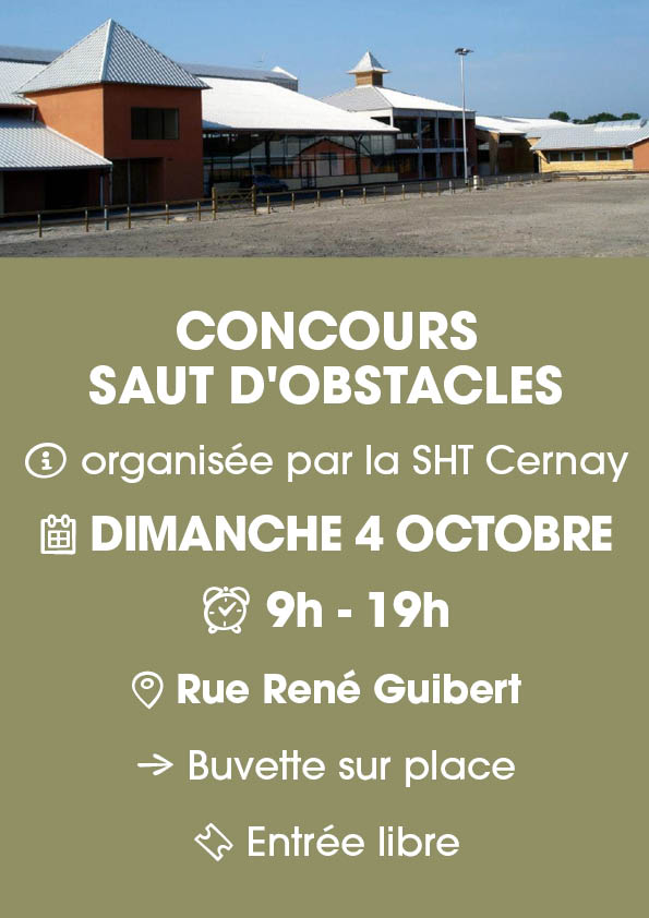 Concours saut d'obstacles - SHT - 04-10-26 On y voit les batiments de la SHT de Cernay