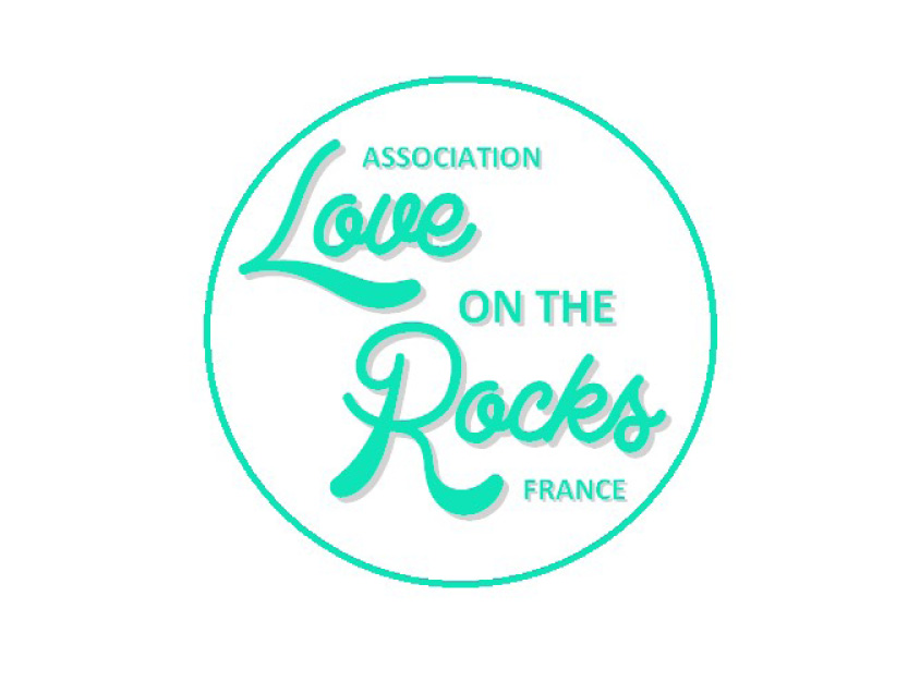 LOVE ON THE ROCKS FRANCE dans un rond vert