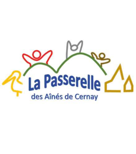 Logo de La Passerelle des Aînés de Cernay On y voit le logo de La Passerelle des Aînés de Cernay